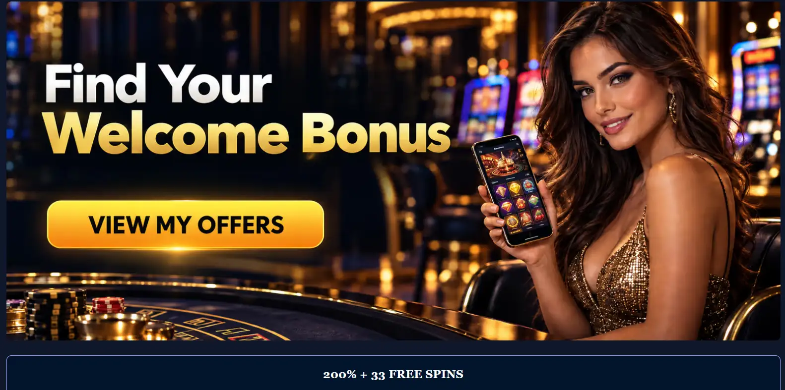 SpinBond promotions page showing the current welcome offer